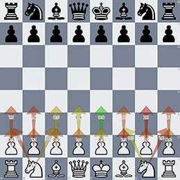 Explode view showing every candidate move at once
